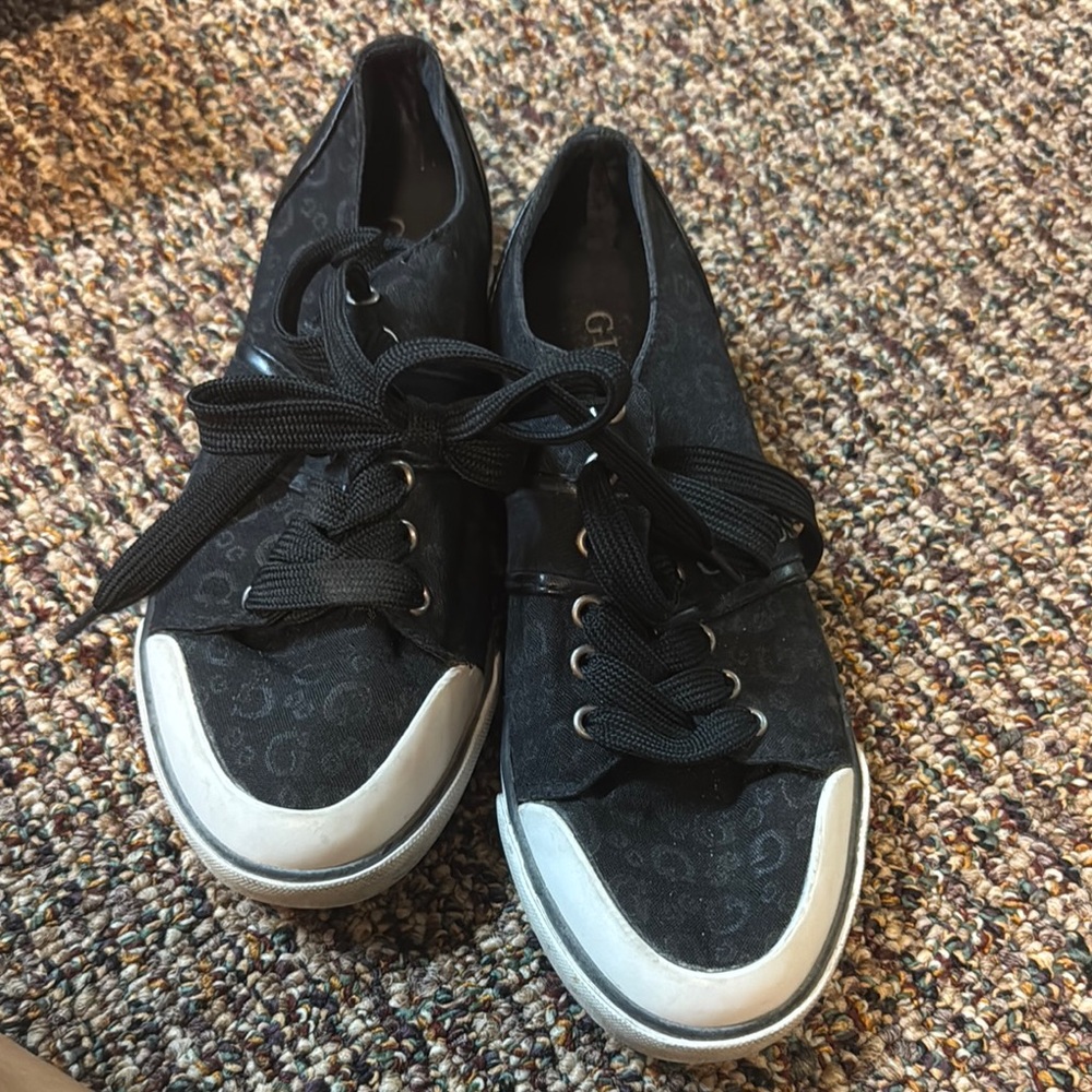 Guess Black and Silver Sneakers